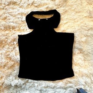Crop tube top with neck wrap